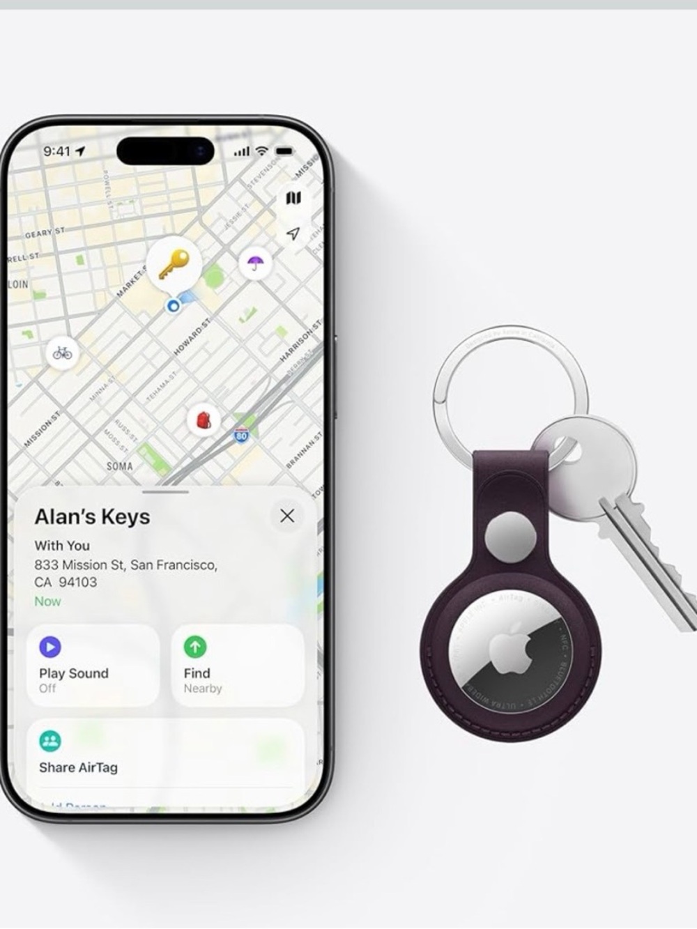 PRICE FIRM Apple AirTag (2nd Gen) Tracker for Keys/Wallet/etc Locator w/ Sound - Picture 6 of 8